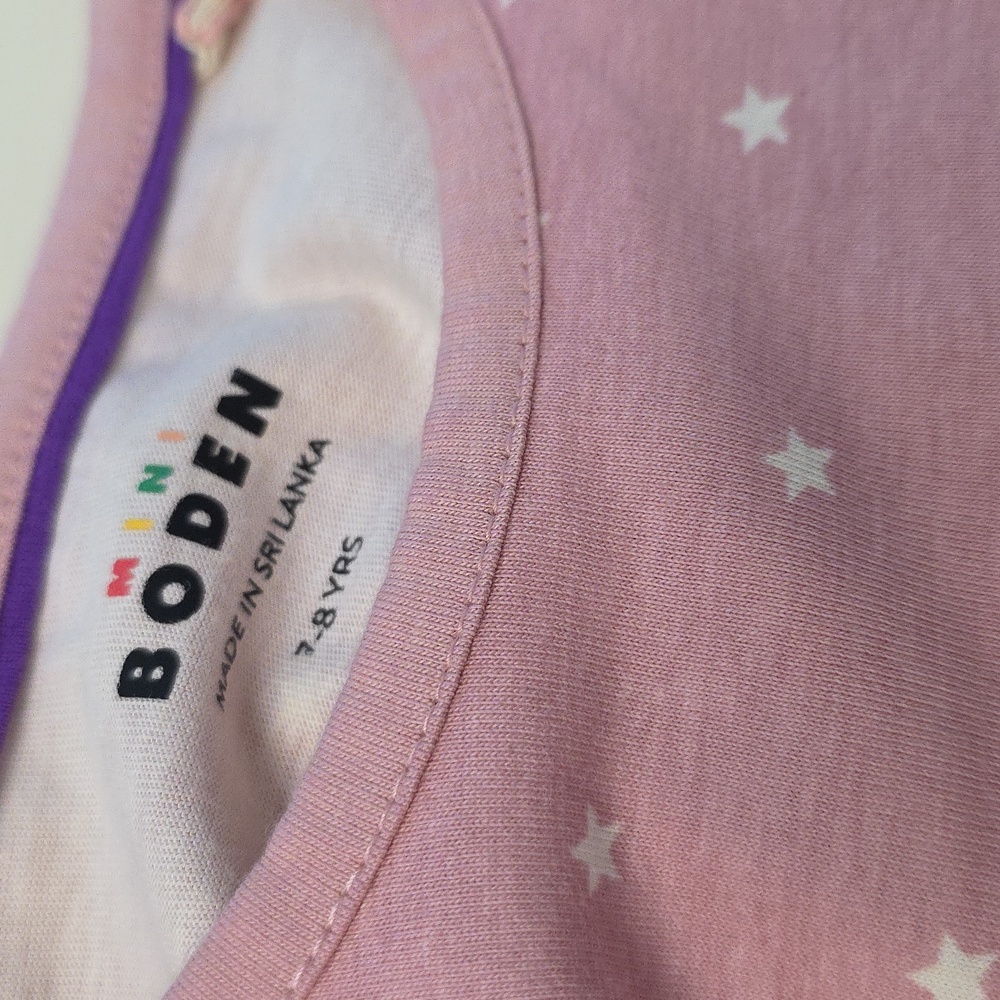 Mini Boden Halloween Applique Shirt Nwot Color Pink 7-8 Years - Picture 4 of 4